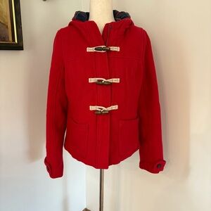 Red Wool Abercrombie & Fitch Jacket